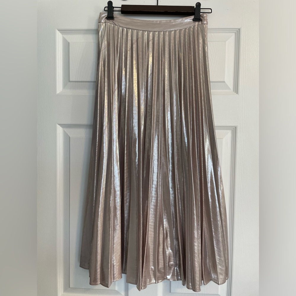 1.State metallic pleated midi skirt - size 2 - barely worn